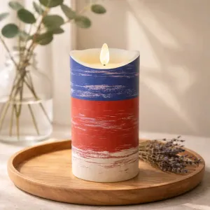 Americana Moving Flame Candle 3x6in 2