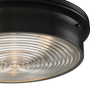Chadwick 15'' Wide 3-Light Flush Mount - Oiled Bronze 5
