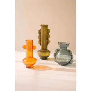 Set of 3 Funky Glass Vases 2