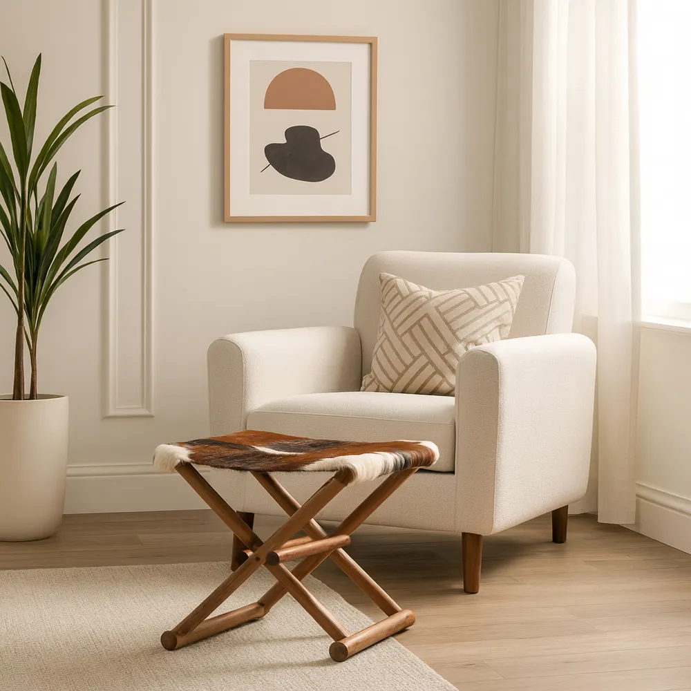 COLBYBEACH BROWN STOOL 16 (IN)