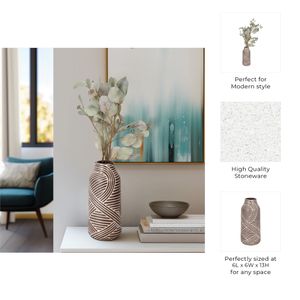 NOLANRUN BROWN VASE 13 (IN) 9