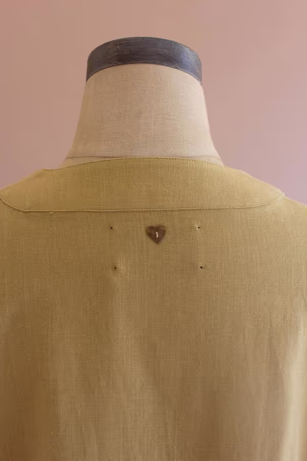 Short Kimono with Front Pockets - Pistachio