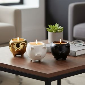 ARNETTCLIFF SET OF 3 VANILLA SANDALWOOD CANDLE 4 (IN) 2