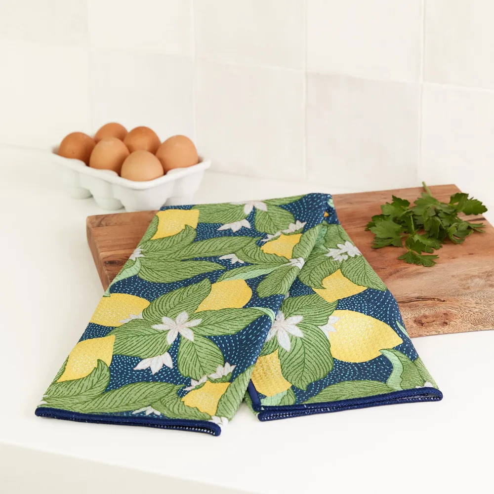 Vintage Lemons Eco Kitchen Tea Towel