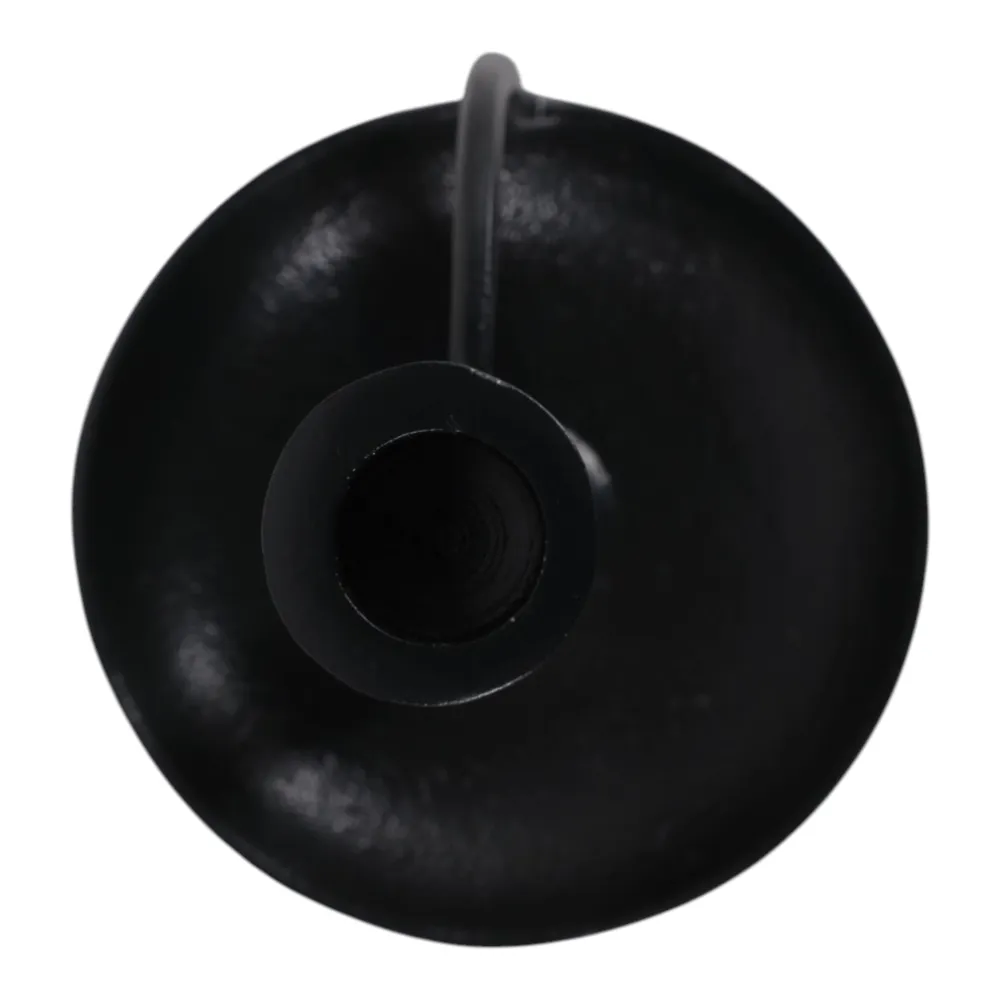 DECKERROSE BLACK CANDLE HOLDER 10 (IN)