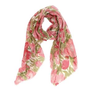 Icelandic Poppies Pink Featherweight Scarf 3