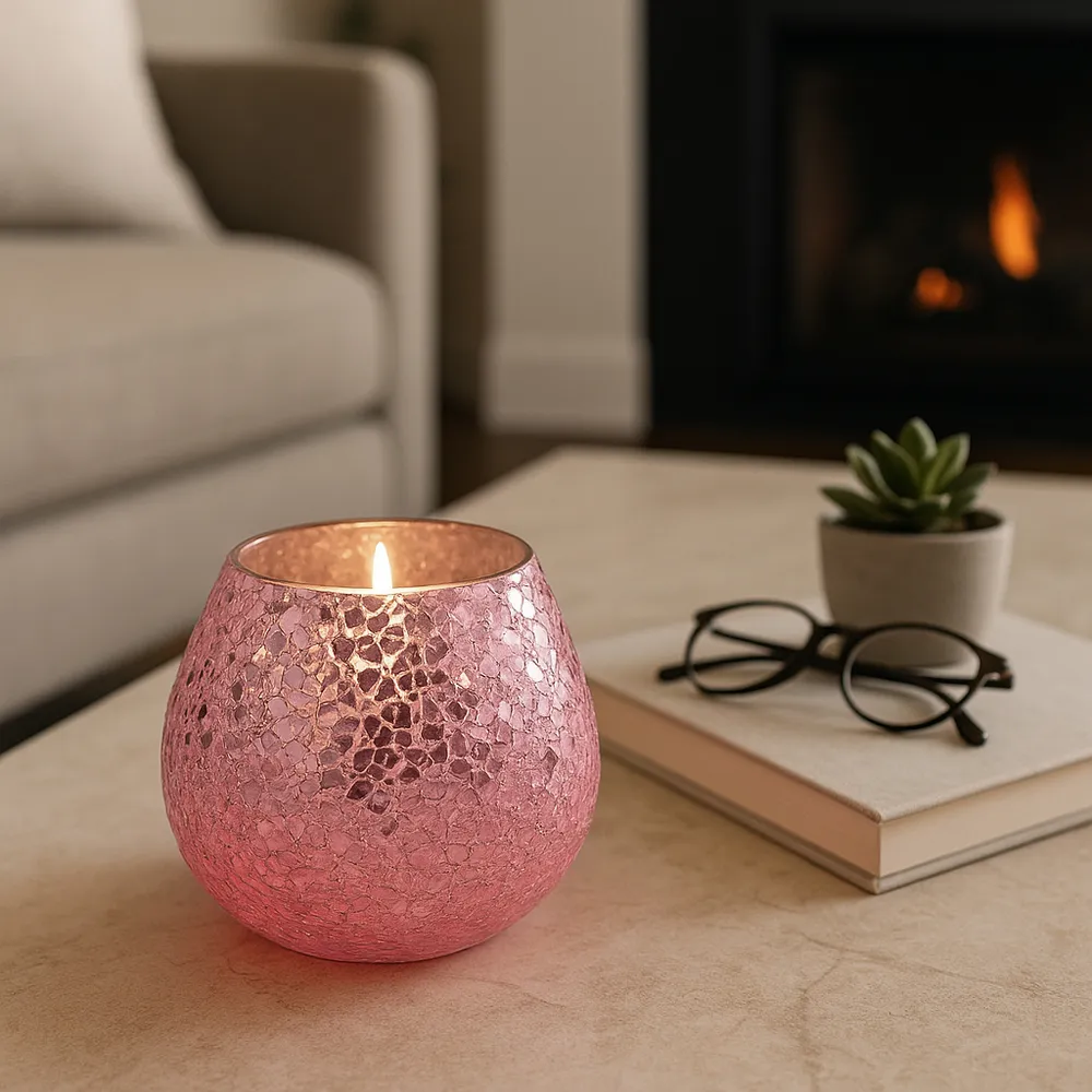 MORGANBEACH PINK CANDLE 4 (IN)