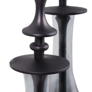 RUBYLAND SET OF 2 GRAY JARS 18 (IN) 8