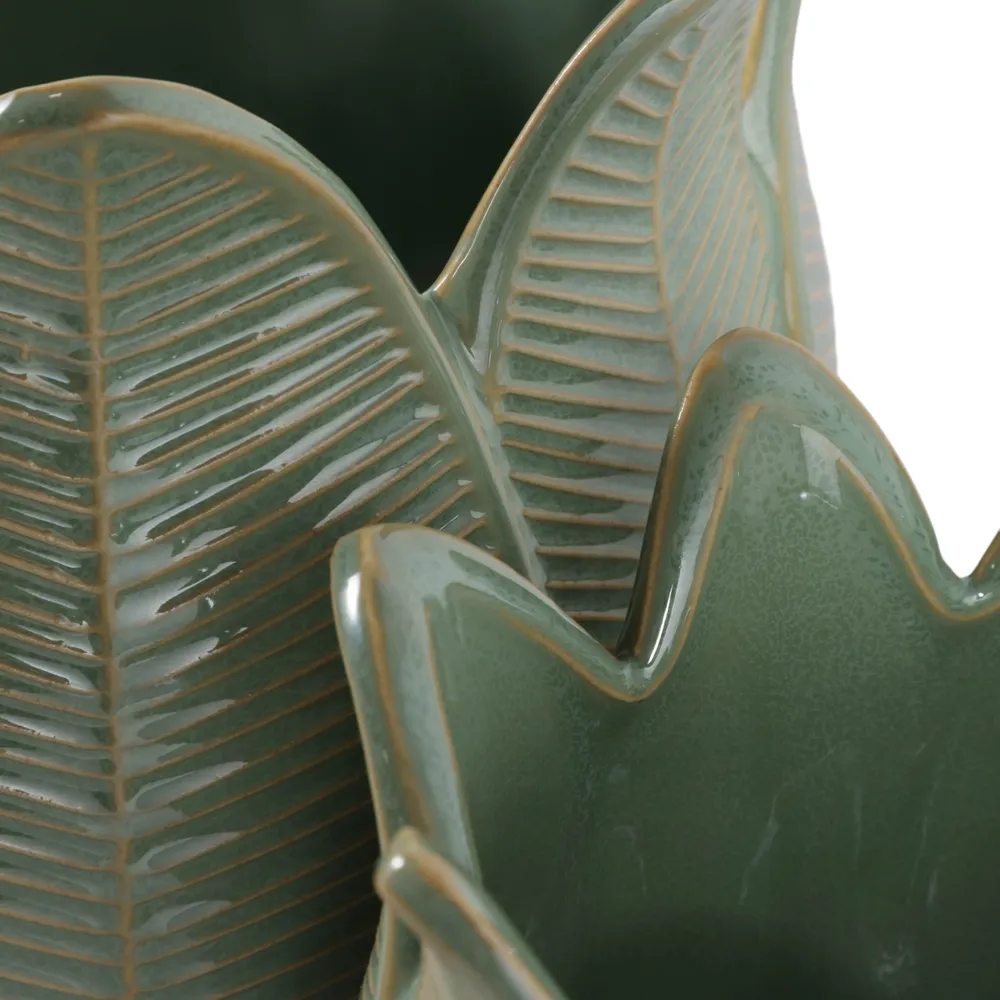 BRADYRIDGE SET OF 2 GREEN PLANTER 7 (IN)
