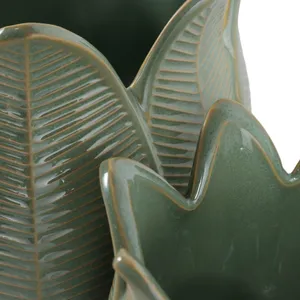 BRADYRIDGE SET OF 2 GREEN PLANTER 7 (IN) 6