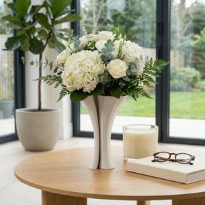 WRENMORE WHITE VASE 11 (IN) 12