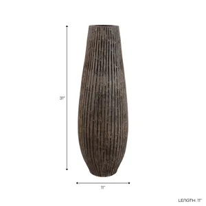 BRAMFORD BLACK VASE 32 (IN) 10
