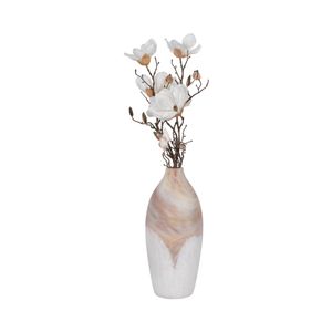 DRAKELEY TAN GLASS VASE 16 (IN) 3