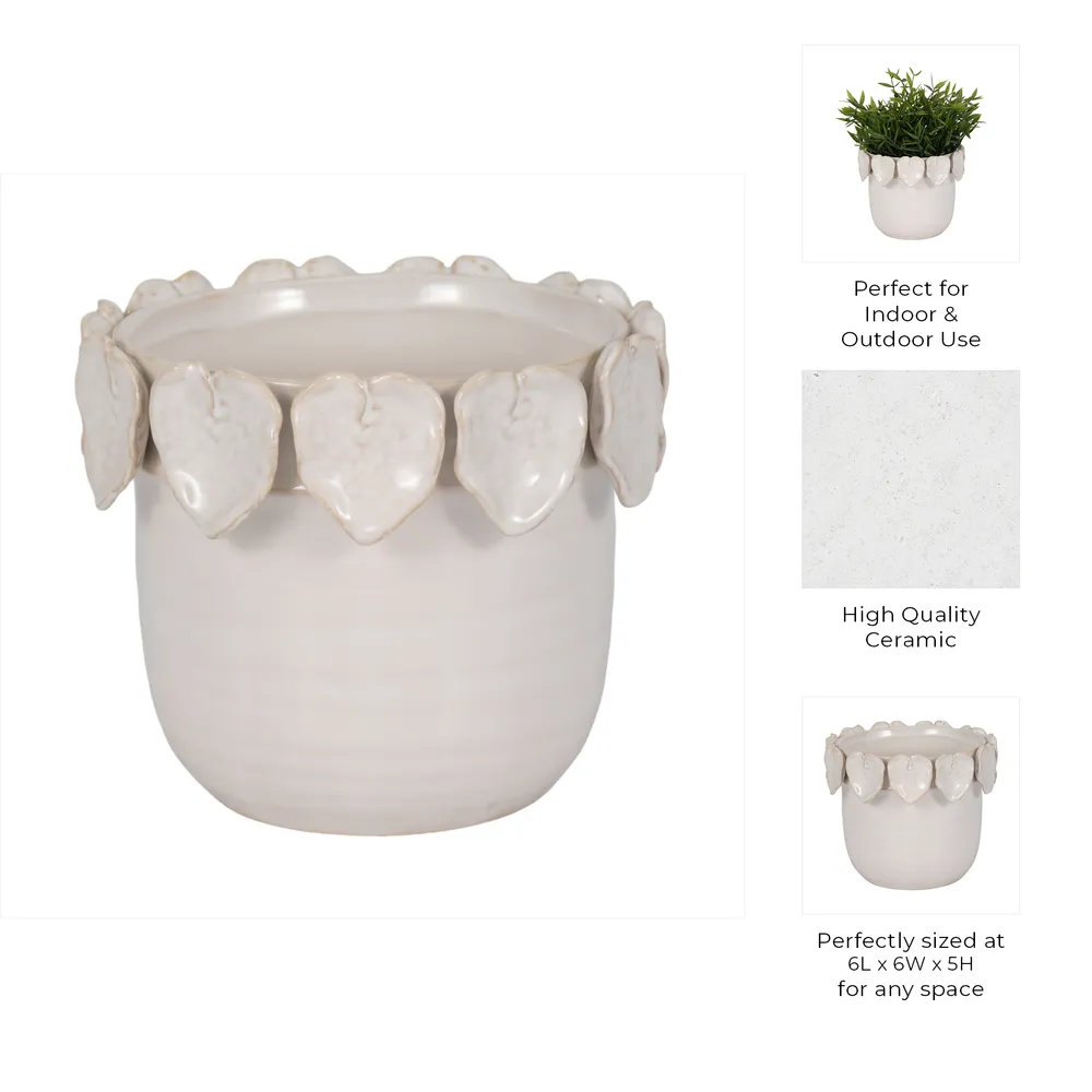 SLATERCLIFF IVORY PLANTER 6 (IN)