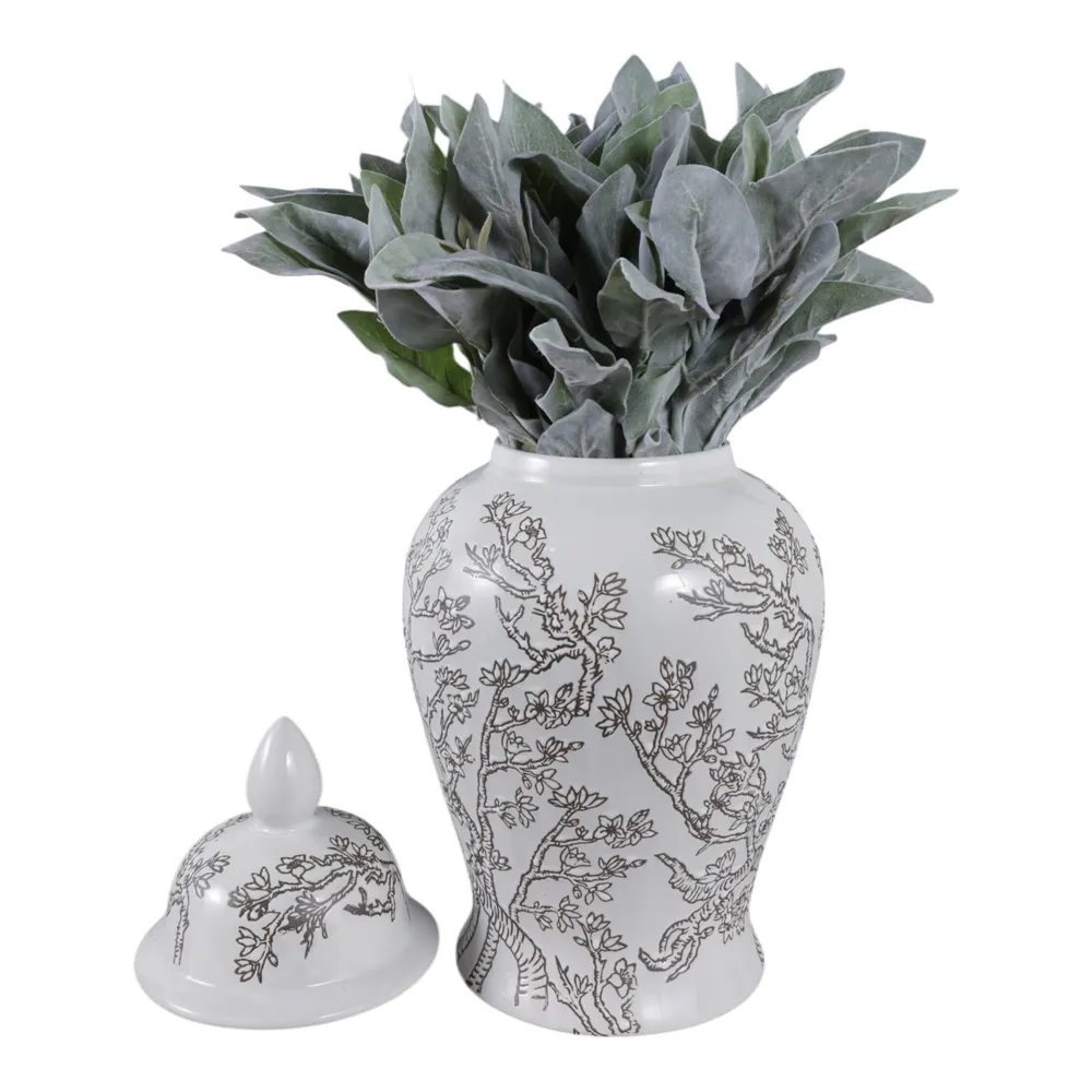 BARTONRUN WHITE CHINOISERIE 19 (IN)