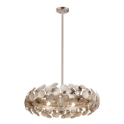 Camora 26″ Wide 3-Light Chandelier - Nickel