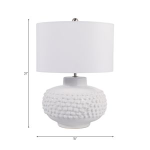 NASHLEY WHITE LAMP 21 (IN) 8