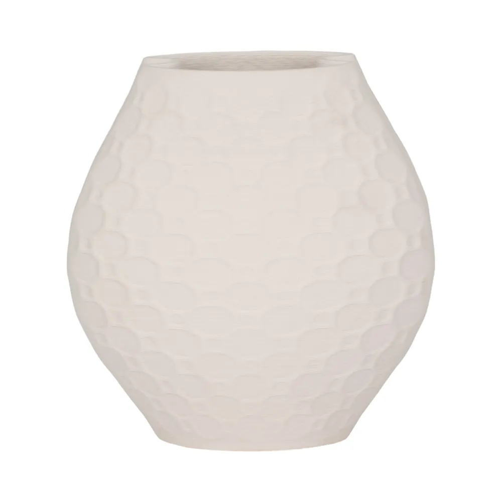 DILLONMOOR IVORY VASE 11 (IN)