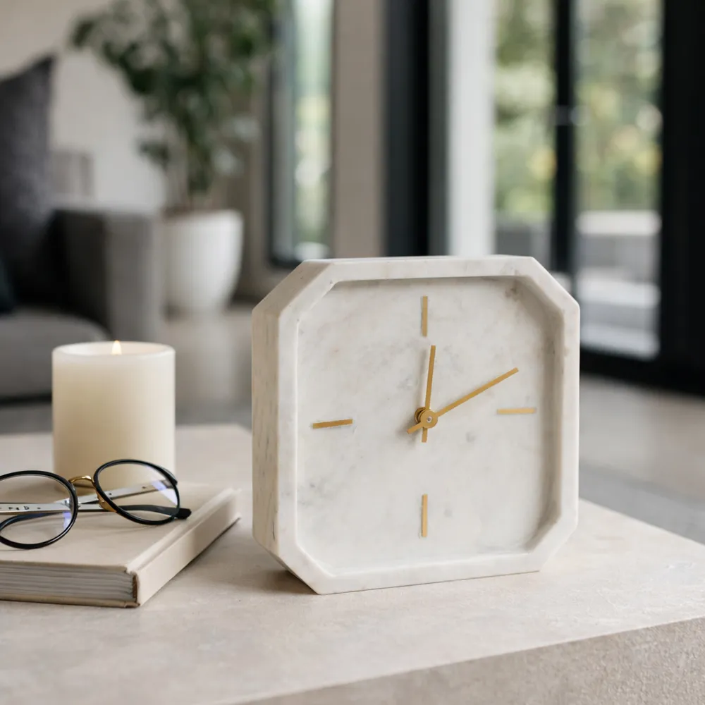 VALESTONE IVORY CLOCK 8 (IN)
