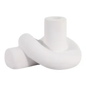 DUNCANCROSS WHITE CANDLE HOLDER 4 (IN) 1