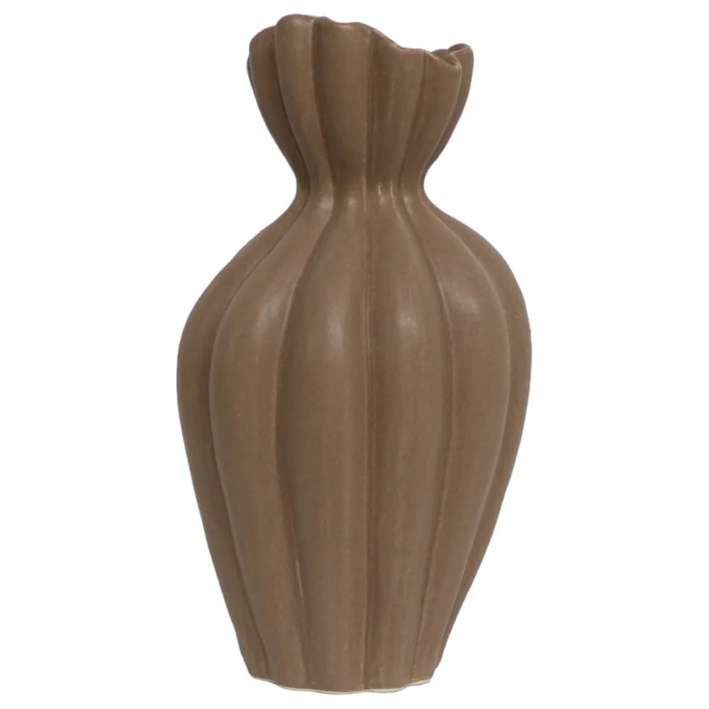 ERWINGROVE BROWN VASE 14 (IN)