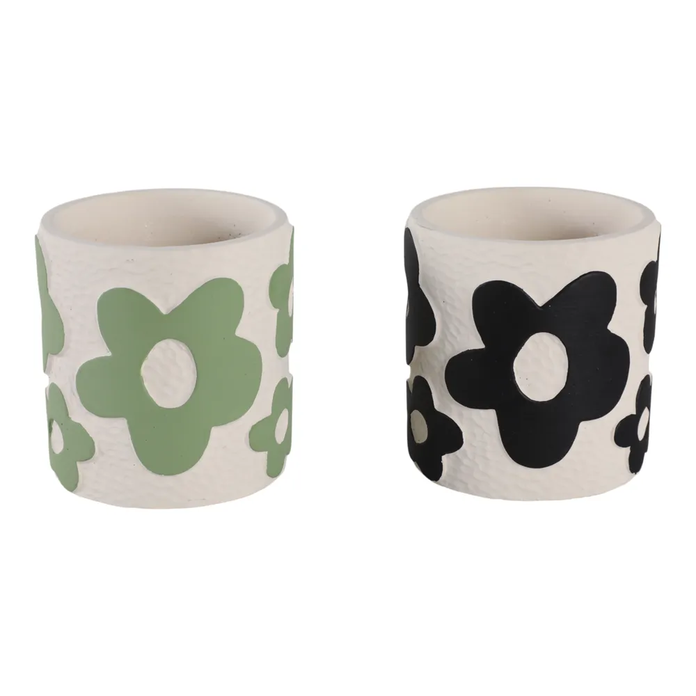 NILEHOLM SET OF 2 WHITE PENCIL CUP 4 (IN)