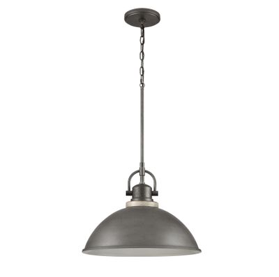 North Shore 18″ Wide 1-Light Outdoor Pendant - Iron