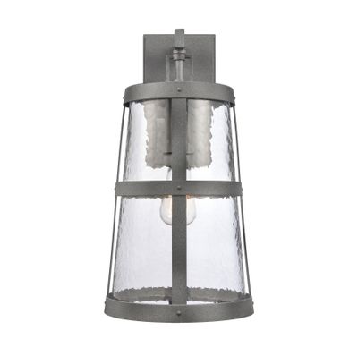 Dakota 18″ High 1-Light Outdoor Sconce - Distressed Zinc