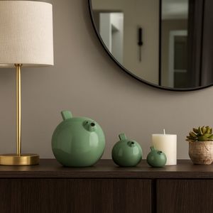 HARKENLEY SET OF 3 GREEN DECOR 7 (IN) 11