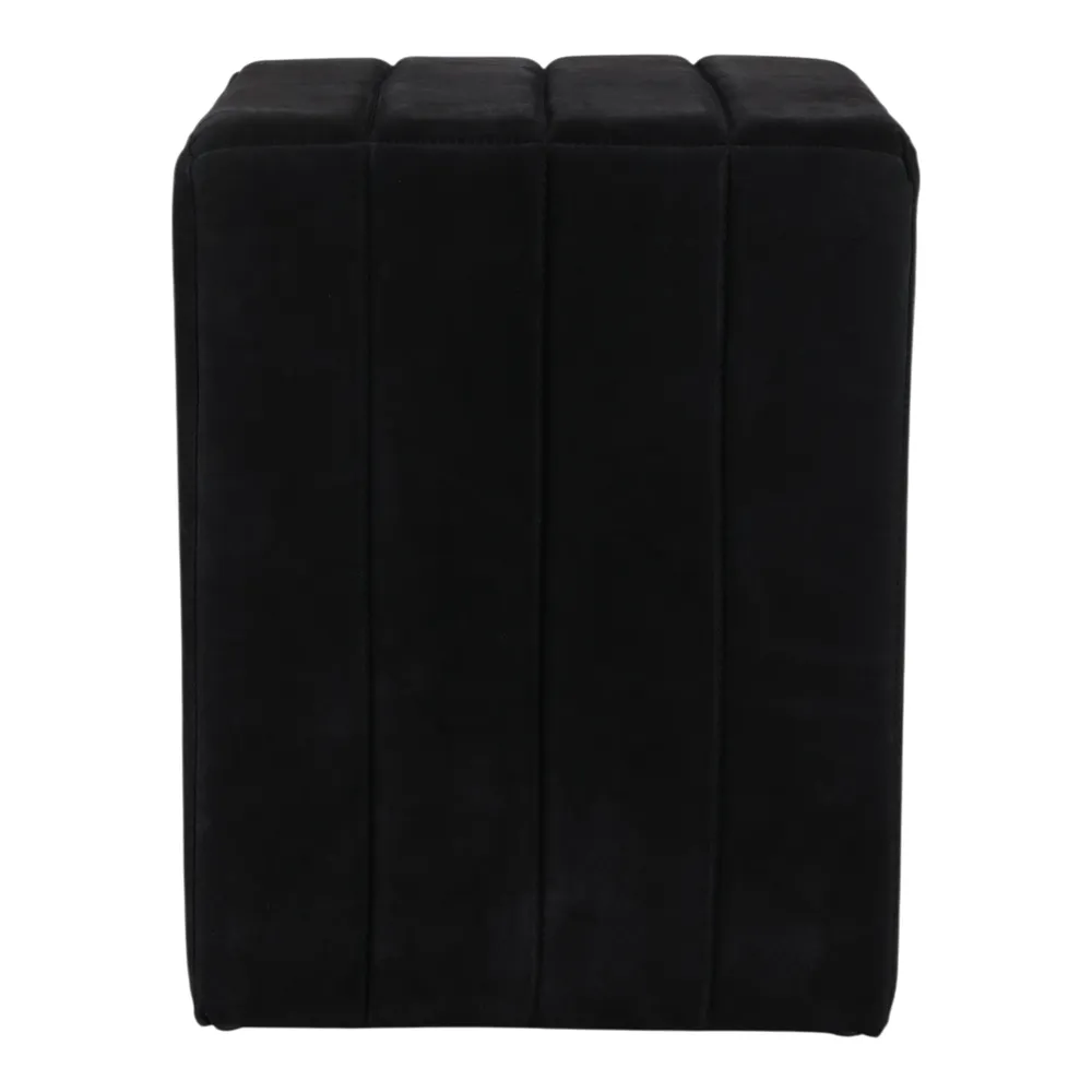 KENDALLVIEW BLACK OTTOMAN 19 (IN)