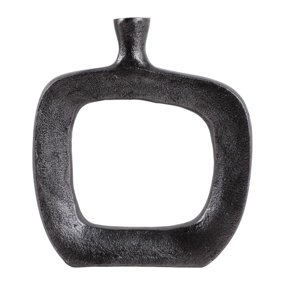BREWERBROOK BLACK VASE 8 (IN)