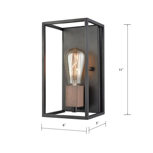 Rigby 11'' High 1-Light Sconce - Oil Rubbed Bronze