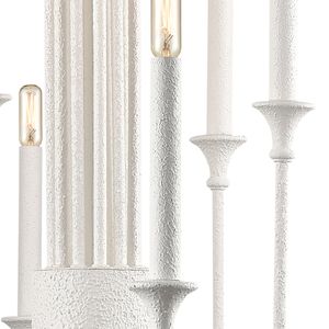 Edward 36'' Wide 12-Light Chandelier - Matte White 4