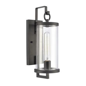 Hopkins 15.75'' High 1-Light Outdoor Sconce - Charcoal Black 2