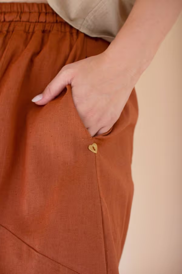 Drawstring Balloon Pant / Cinnamon