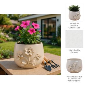 VINSONRUN IVORY PLANTER 7 (IN) 11