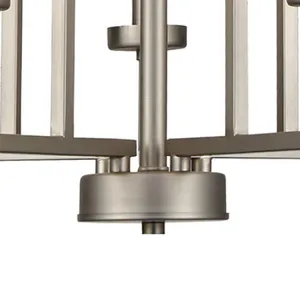 West End 20'' Wide 5-Light Chandelier - Brushed Nickel 3
