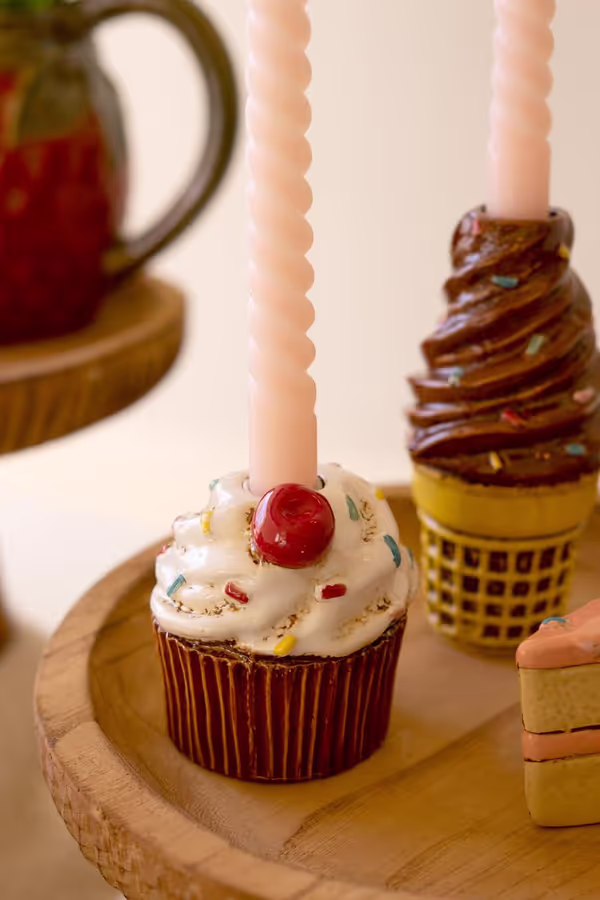 Set of 3 Dessert Ceramic Taper Holders