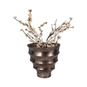 DASHSTONE SILVER VASE 13 (IN) 3