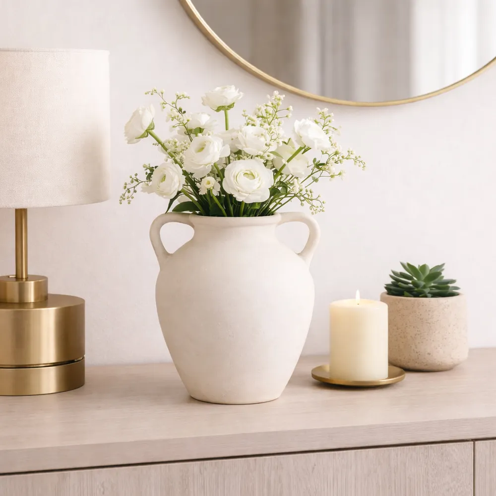 DRAKEWELL IVORY VASE 13 (IN)