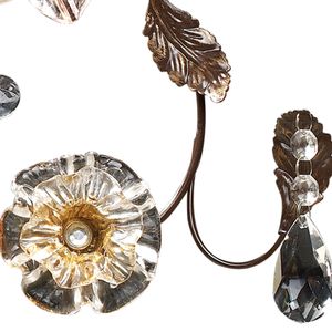 Cristallo Fiore 30'' Wide 3-Light Vanity Light - Deep Rust 6