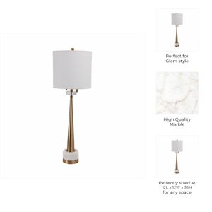 ARLOWSIDE GOLD LAMP 36 (IN) 8