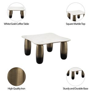 AVAPORT GOLD COFFEE TABLE 16 (IN) 9