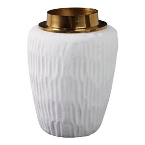 ADLERCREST WHITE VASE 8 (IN) 5