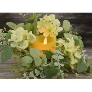 Garden Hydrangea 6.5in Candle Ring 1