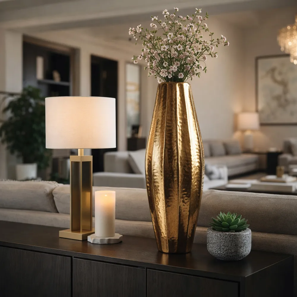 MORTONCREST GOLD VASE 35 (IN)