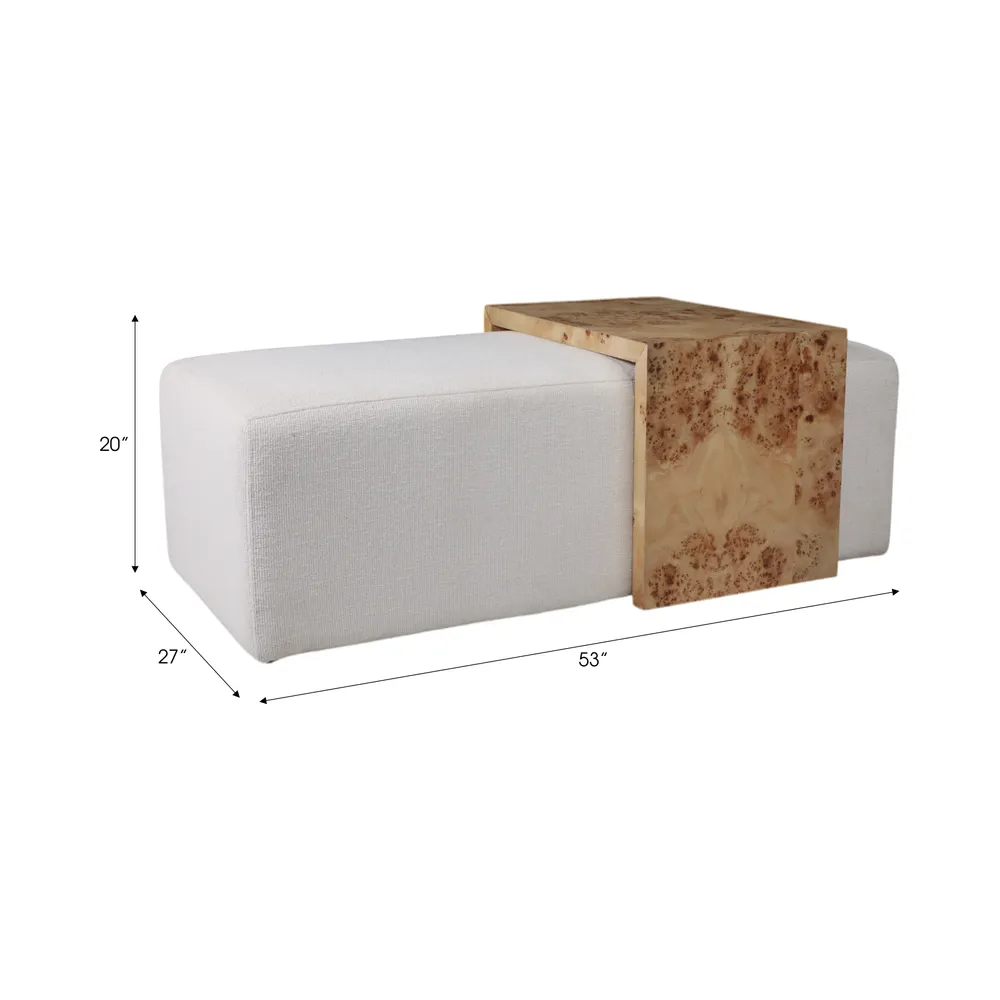 DRYDENFORD IVORY BENCH 20 (IN)