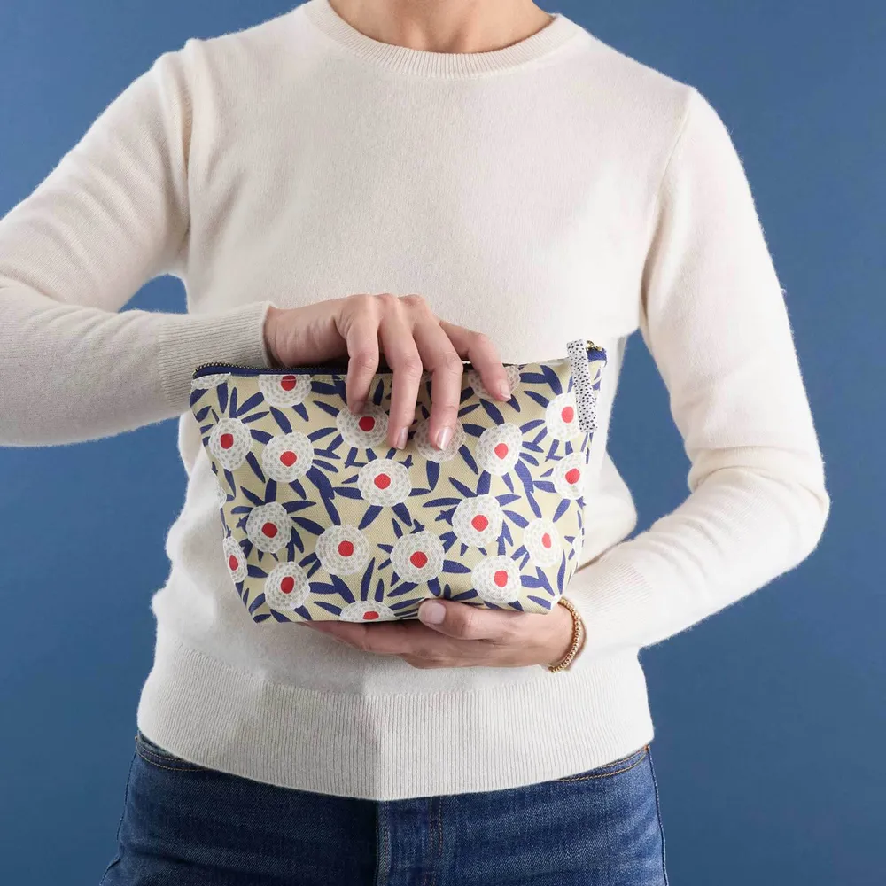 Buttercup Blooms Medium Essential Canvas Pouch