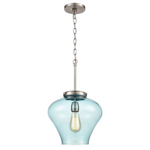 Amore 12'' Wide 1-Light Pendant - Satin Nickel 1