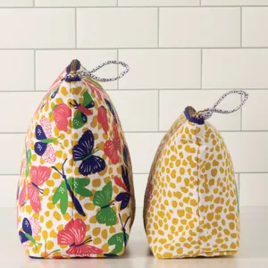Bloom & Flutter Essential Canvas Pouch Set of 2  3